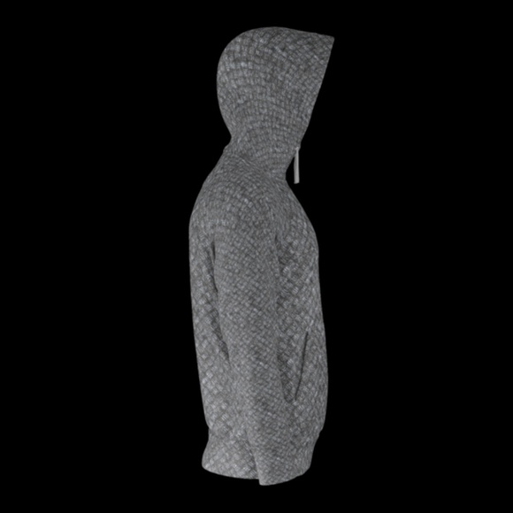 Warm Gray Mens Zip Up Hoodie - Picture 2 of 3